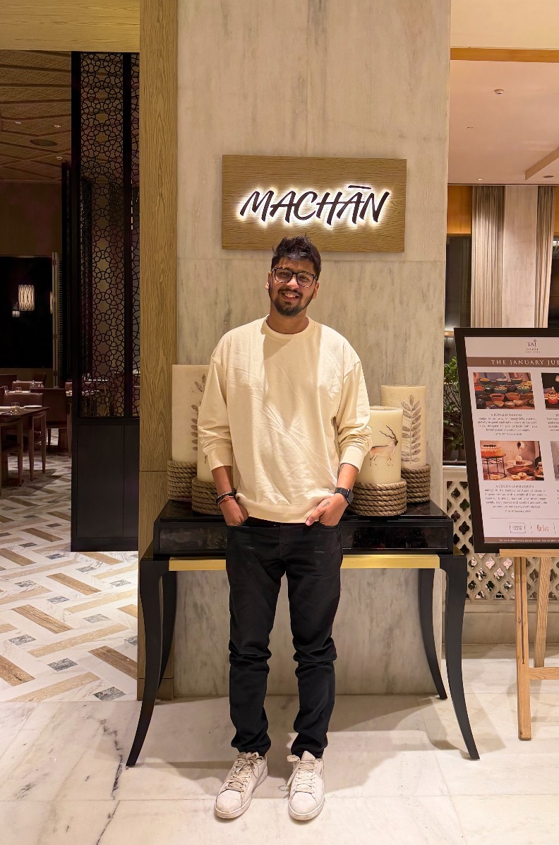 Nihal Malik, founder of Iraava, at the Machān, Taj Mahal Hotel, New Delhi